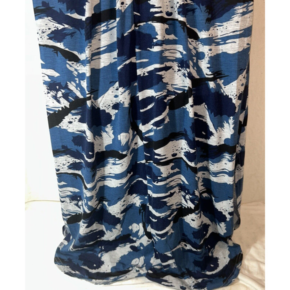 WOOSEA Women Sleeveless Deep V Neck Loose Long Maxi Dress XXL Flowers - Picture 7 of 10